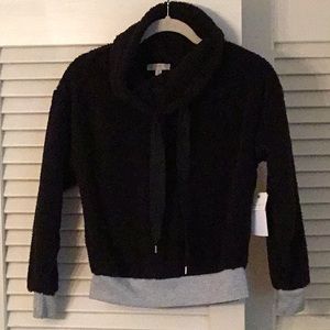 Fuzzy Funnel‎ Neck Sweater